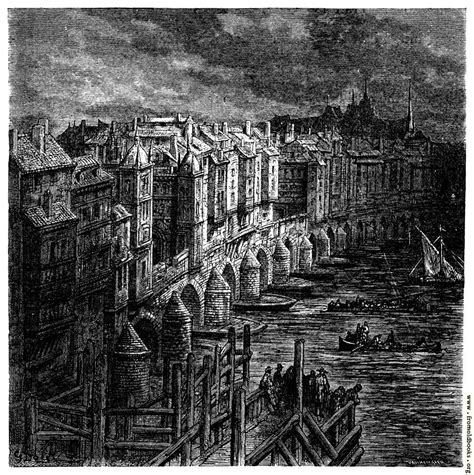 London Bridge In 1694 Image 1017x1021 Pixels 75