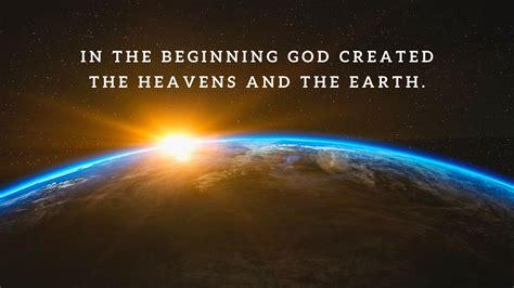 In The Beginning God Created The Heavens And The Earth HD Jesus ...