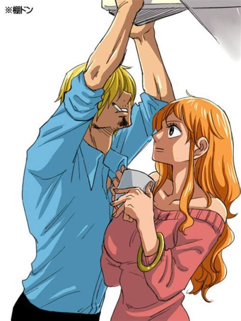 Những Cặp đôi đẹp Nhất Trong Anime Manga 6 Nami X Sanji One Piece