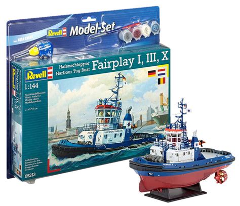 Revell Model Set 65213 Harbour Tug Boat Fairplay I Iii X Includes Pa