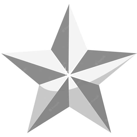Premium Vector Silver Star Logo For Your Design Vector Illustration