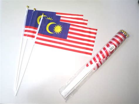 6 X12 MALAYSIA HAND FLAG Wellmax