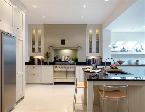 Harvey Jones Shaker Kitchen Finished In Farrow And Ball Shaded White