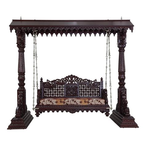 Beautiful Carved Indian Traditional Royal Swings For Usa Home Furniture