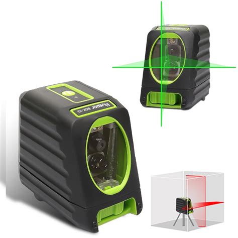 Green Red Light 2 Lines Outdoor Laser Level Instrument Automatic High