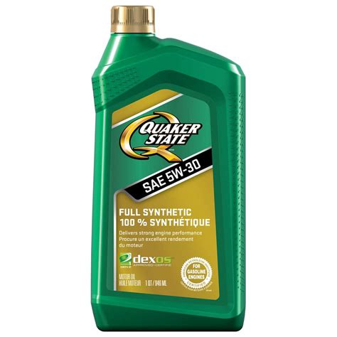 Quaker State Full Synthetic 5w30 Enginemotor Oil 946 Ml Canadian Tire