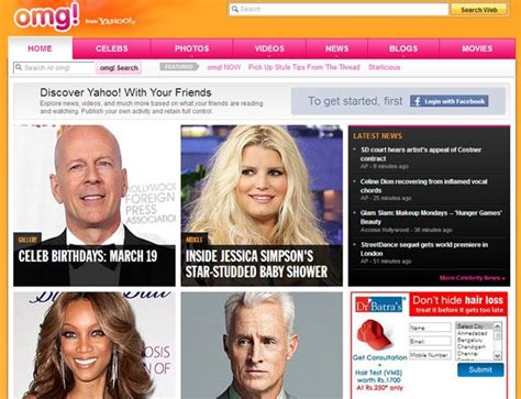 top 5 celebrity websites to get the latest entertainment gossip