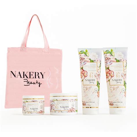 Nakery Beauty Smooth Restore Skin Renewal 4pc Set W Bag Love