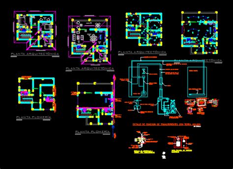 Sanitary Facilities And Electricas Dwg Detail For Autocad Designscad
