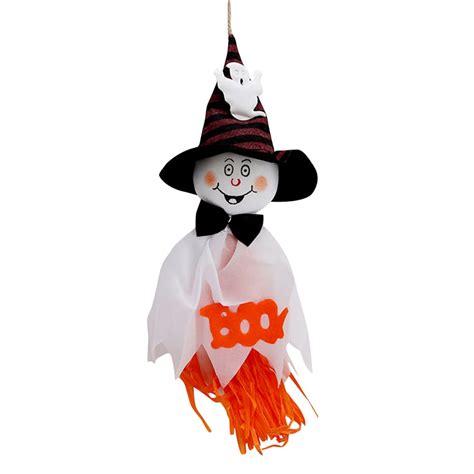 Halloween Hanging Ghost Decorations Pumpkin Ghost Straw Windsock Pendant Scary Halloween Ghost