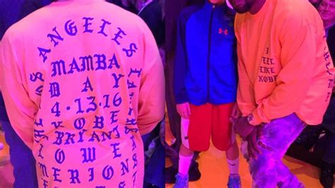 Kanye West Wears An I Feel Like Kobe Shirt Kanye Kanye West Kobe
