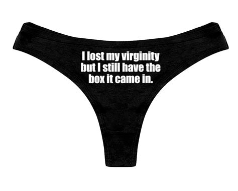 Lost My Virginity Still Have The Box Panties Funny Sexy Slutty Bachelorette Party Bridal T