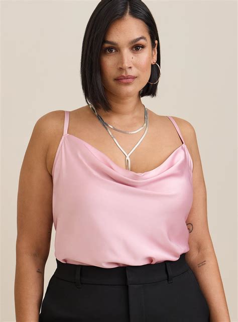 Plus Size Satin Cowl Neck Cami Torrid