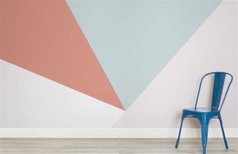Soft Pastel Oversized Geometric Wallpaper Mural Hovia Geometric