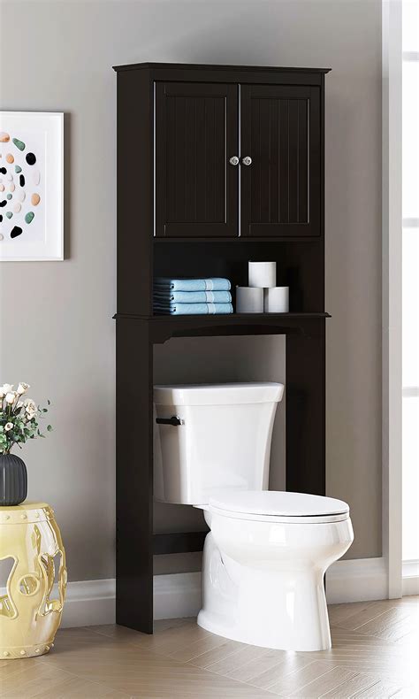 Spirich Home Over The Toilet Storage Cabinet Bathroom Shelf Over