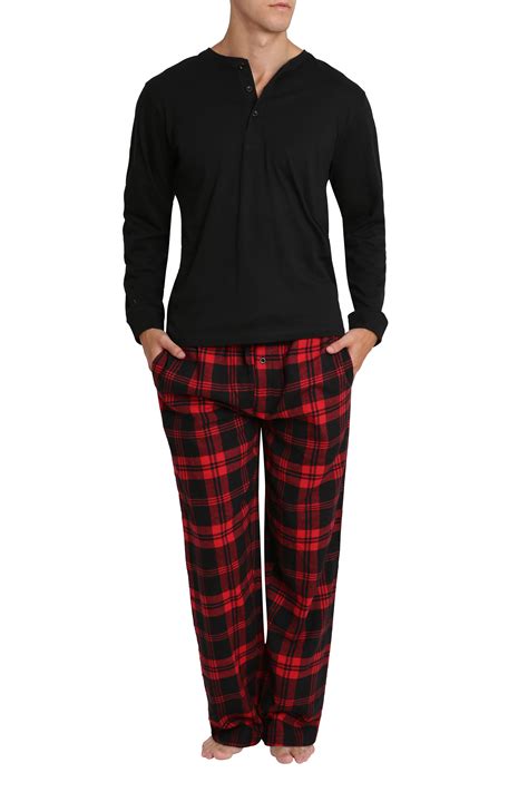 Adult Mens Flannel Pajama Jammies Big Tall Pant Long Sleeve Cotton