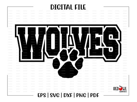 Wolf Team Mascots Svg School Team Software Support Digital Photo