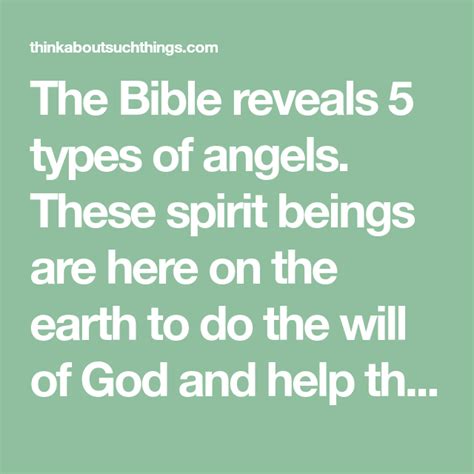 The 5 Incredible Types Of Angels In The Bible Types Of Angels Bible
