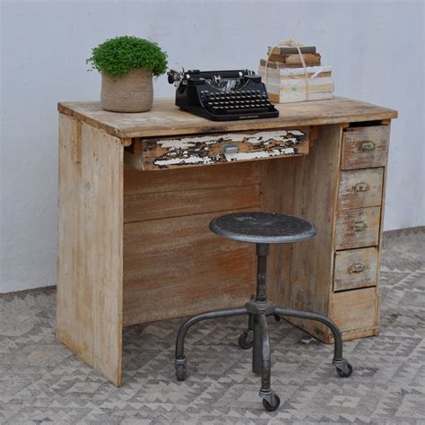 Shop office desks by famous american manufacturers! vintage distressed workshop desk - Home Barn Vintage