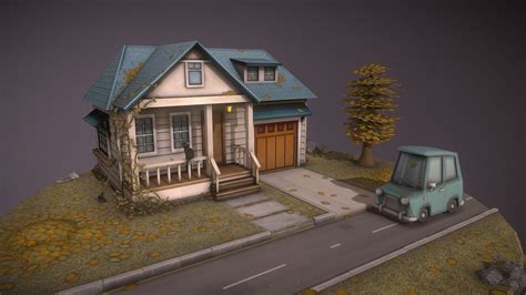 House Scene Download Free 3d Model By Zhenya Evgeniya93svg