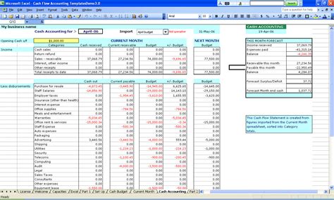 Sample Of Bookkeeping Spreadsheet — Db