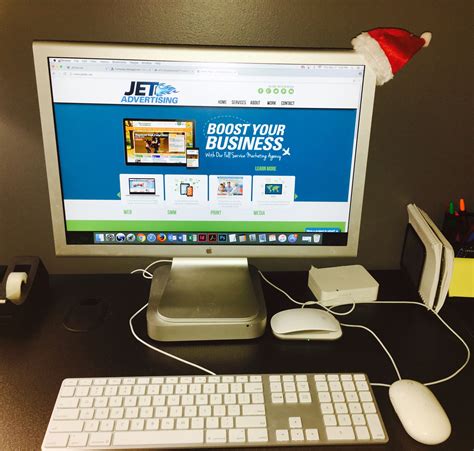 Spruce Up Computer Monitors With Mini Santa Clause Hats For Christmas