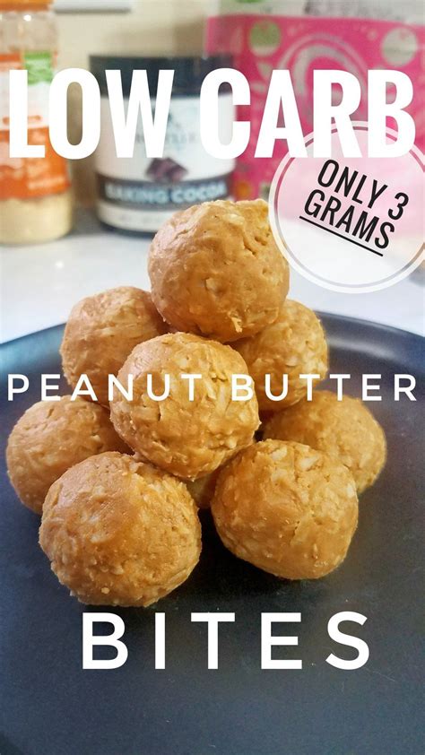 Low Carb Peanut Butter Bites These Bites Are No Bake Meaning They Are Super Easy And Supe