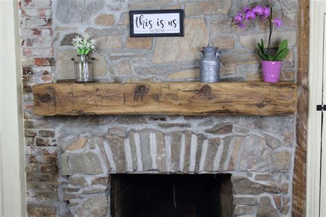 Authentic Hand Hewn Beam Floating Fireplace Mantel Certified Etsy