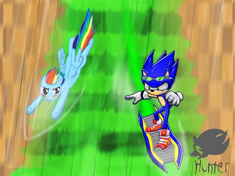 Sonic Vs Rainbow Dash By Hunter730 On Deviantart