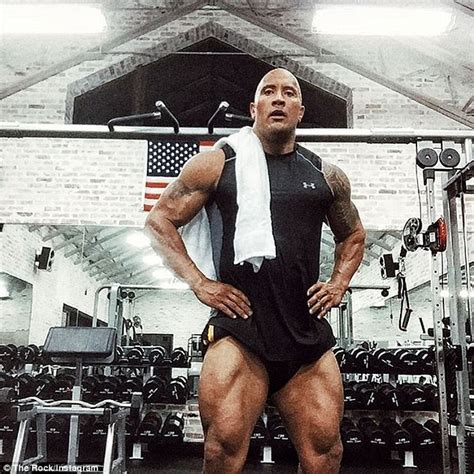 In fact, he looks more ripped (lower body the rock's muscles in the after picture now have a more synthetic/juicy look compared to before. Dwayne Johnson shows off his ripped muscular thighs after ...