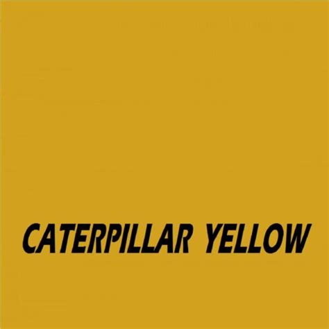 CATERPILLAR YELLOW Machinery Tractor Agricultural Industrial Enamel