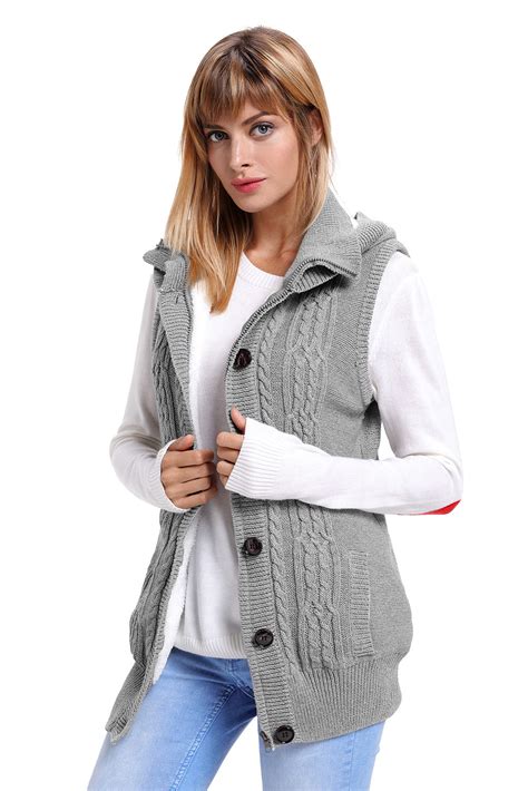 Andrews cable knit heavyweight hooded sweater navytop rated seller. Grey Cable Knit Hooded Sweater Vest