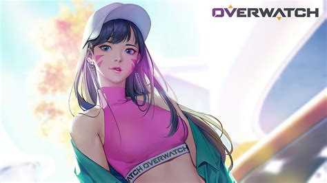 1920x1080 Dva Overwatch Pink Dress Laptop Full Hd 1080p Hd 4k