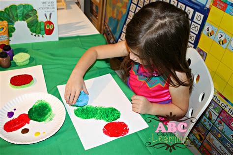The Very Hungry Caterpillar Paint Craft
