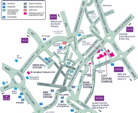 University Of Birmingham Map
