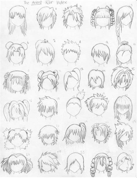 Browse Art How To Draw Anime Hair Anime Hair How To Draw Hair