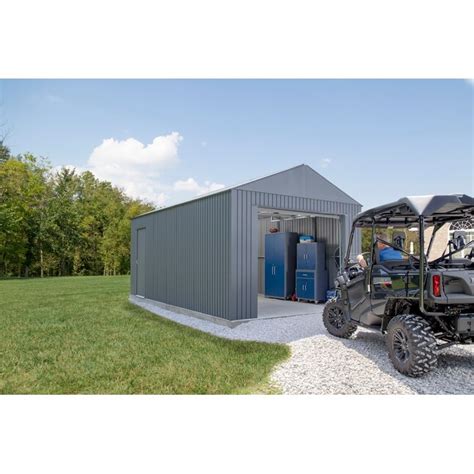 Sojag 12 Ft X 20 Ft Metal Single Car Garage Building In The Garage