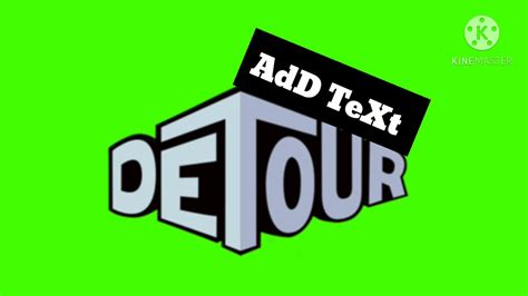 Add Text On The Teletoon Detour Logo Youtube