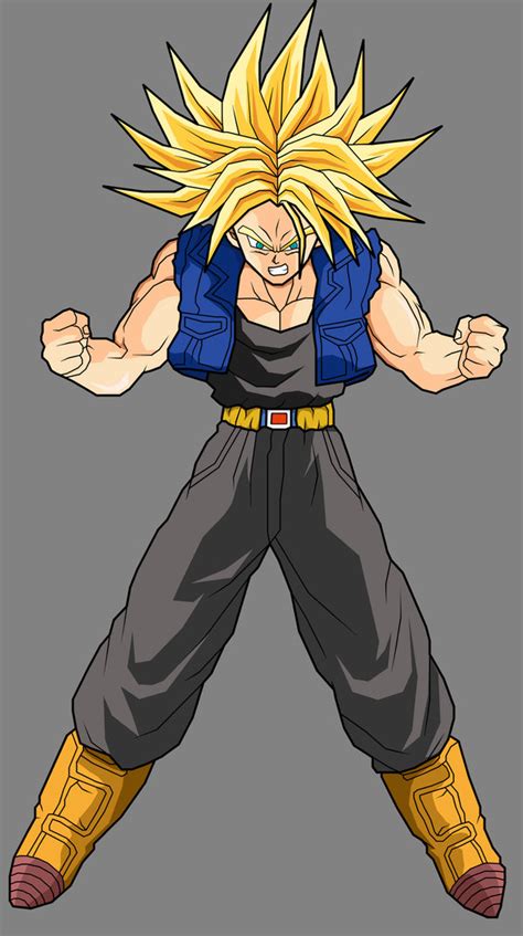 The history of trunks and featuring future trunks' confrontation with babidi to prevent majin buu's awakening (an event briefly covered in super and loosely based on dragon ball z shin budokai: Trunks - Super Saiyan by dbzataricommunity on DeviantArt
