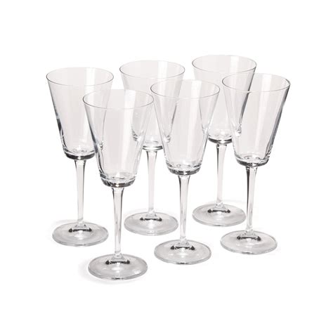 Verre à vin en cristallin 24cl Transparent - Jive - Les verres à pied ...