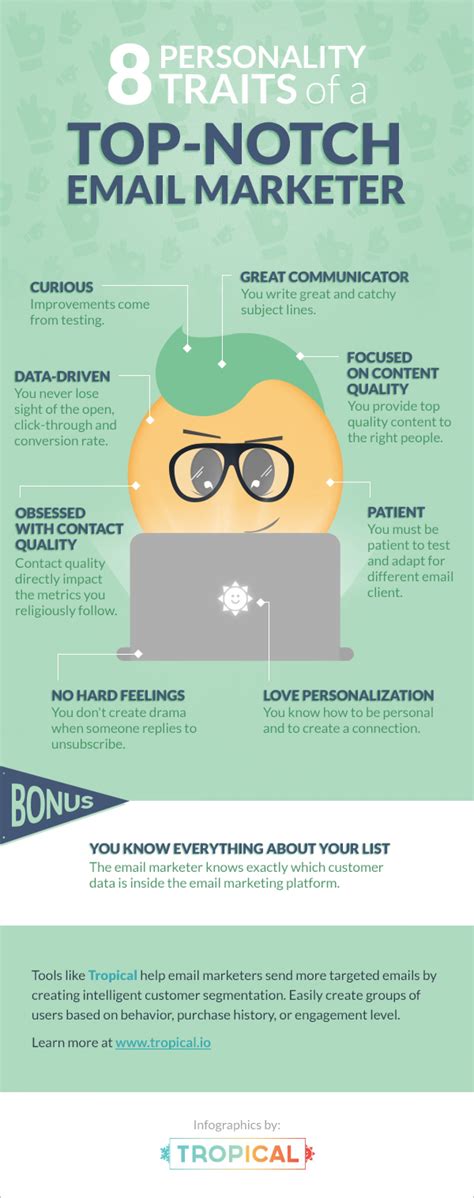 8 Personality Traits Of Top E Mail Marketers Infographic Best