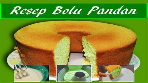 Simak resep dan cara membuat bolu ketan hitam di bawah ini! PANDAN CAKE | Pandan Cake Recipe ( pandan chiffon cake ...