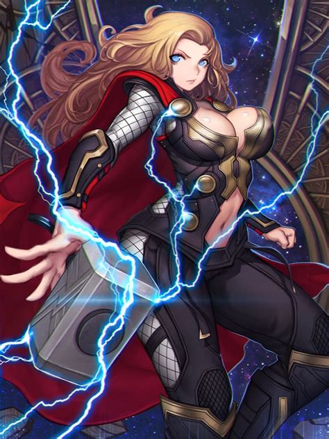Thor Gender Swap By Evan Yang Marvel Superhero Posters Anime