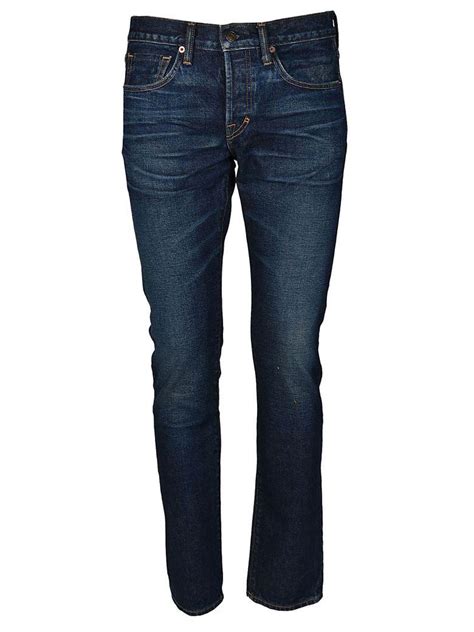 Tom Ford Classic Slim Fit Jeans In Blue Modesens