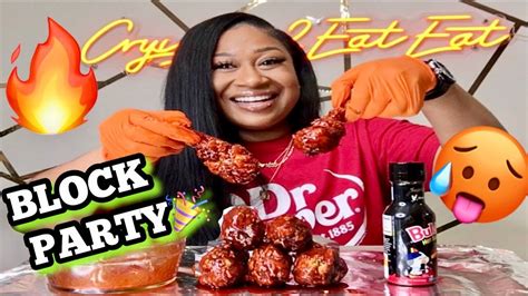 2x Spicy Chicken Challenge 🔥🍗 Celebrating Cuzzoab 🎉block Party By Tamztable ‼️must Watch ️