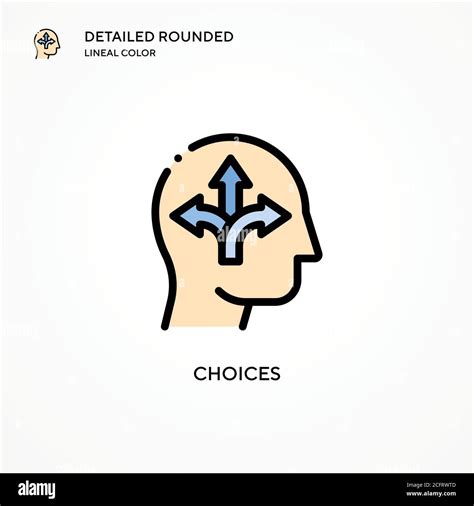 Choices Vector Icon Modern Vector Illustration Concepts Easy To Edit