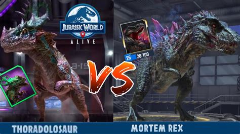 Thoradolosaur Vs Mortem Rex Which Is Better Ep 2 Jurassic World