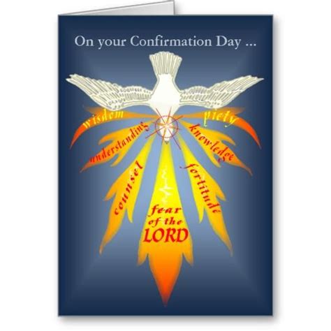 Holy Spirit Confirmation Clip Art Confirmation Card Gifts Of The Holy