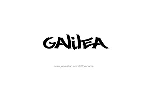 Galilea Name Tattoo Designs