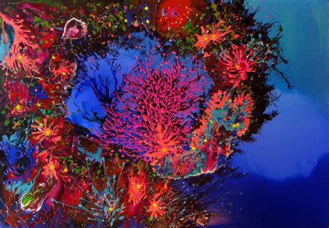 Coral Reef Painting By Irini Karpikioti Artmajeur